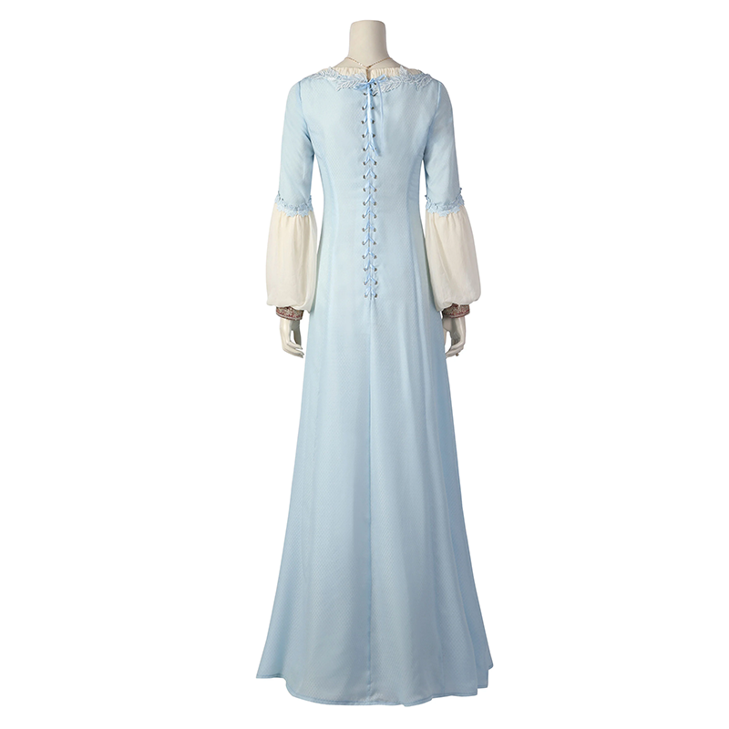 House of the Dragon Young Alicent Hightower Blue Dress Outfit Cosplay Costume (4)