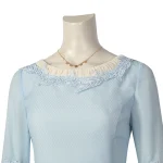 House of the Dragon Young Alicent Hightower Blue Dress Outfit Cosplay Costume (1)