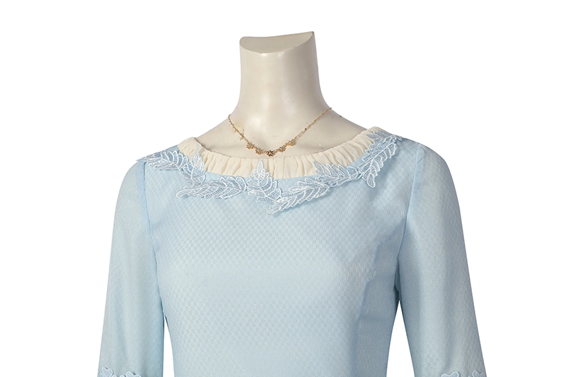 House of the Dragon Young Alicent Hightower Blue Dress Outfit Cosplay Costume (5)