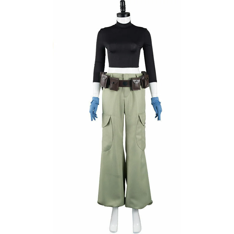 Kim Possible Costume Adults Halloween Cosplay Outfit