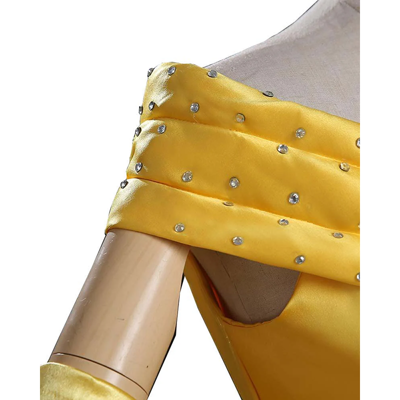 Custom Princess Belle Costume Yellow Dress for Adult (4)