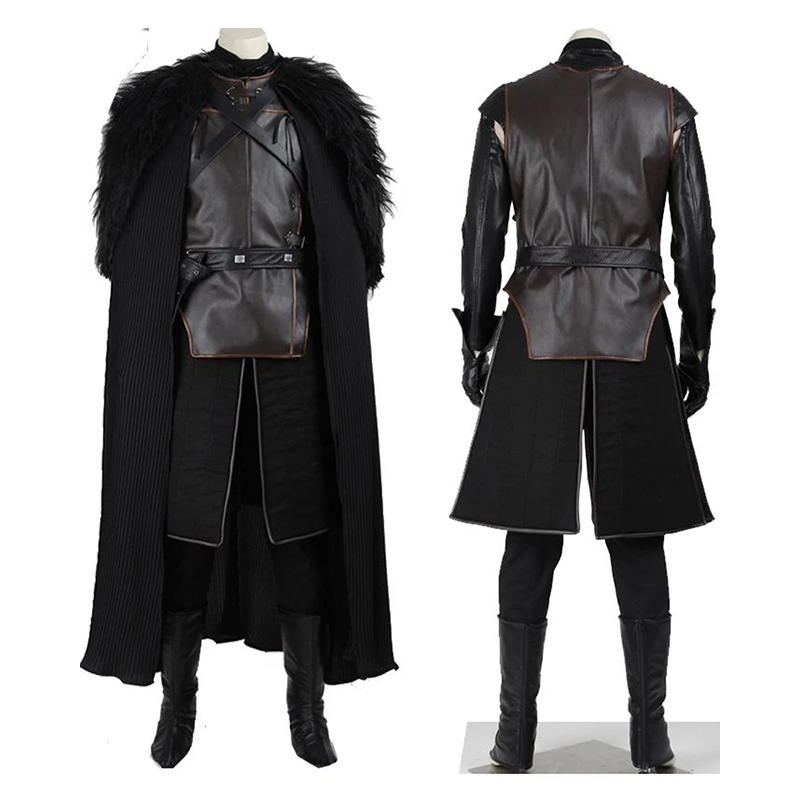 Game of Thrones Jon Snow Cosplay Costume Outfit Full Set