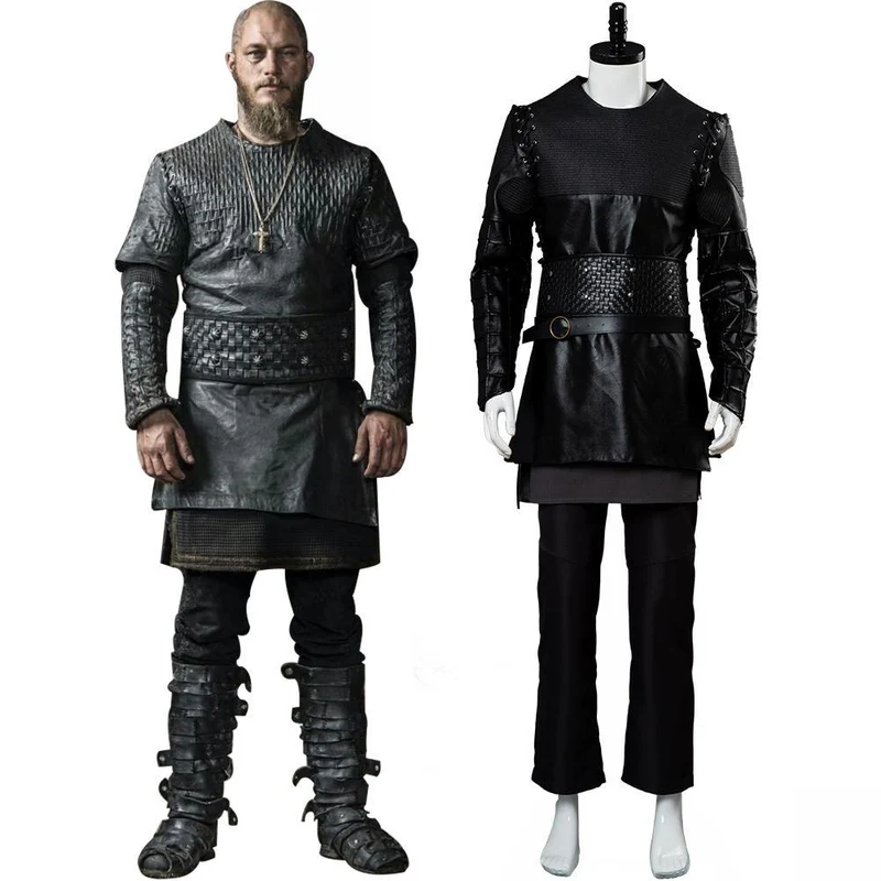 Vikings Costume Ragnar Lothbrok Outfit Halloween Carnival Suit Cosplay Costume