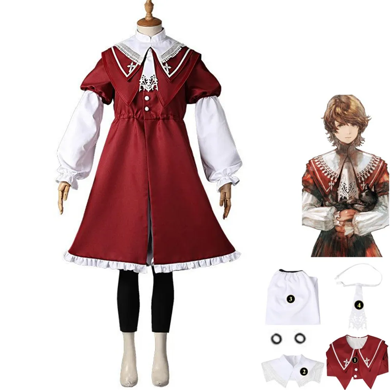 Joshua Rosfield Cosplay Costumes Final Fantasy XVI Red Suits