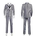 Custom Made Anime Beetle Juicee Costume Black and White Striped Suit