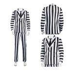 Custom Made Anime Beetle Juicee Costume Black and White Striped Suit (1)