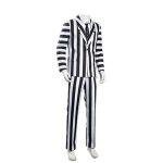 Custom Made Anime Beetle Juicee Costume Black and White Striped Suit (1)