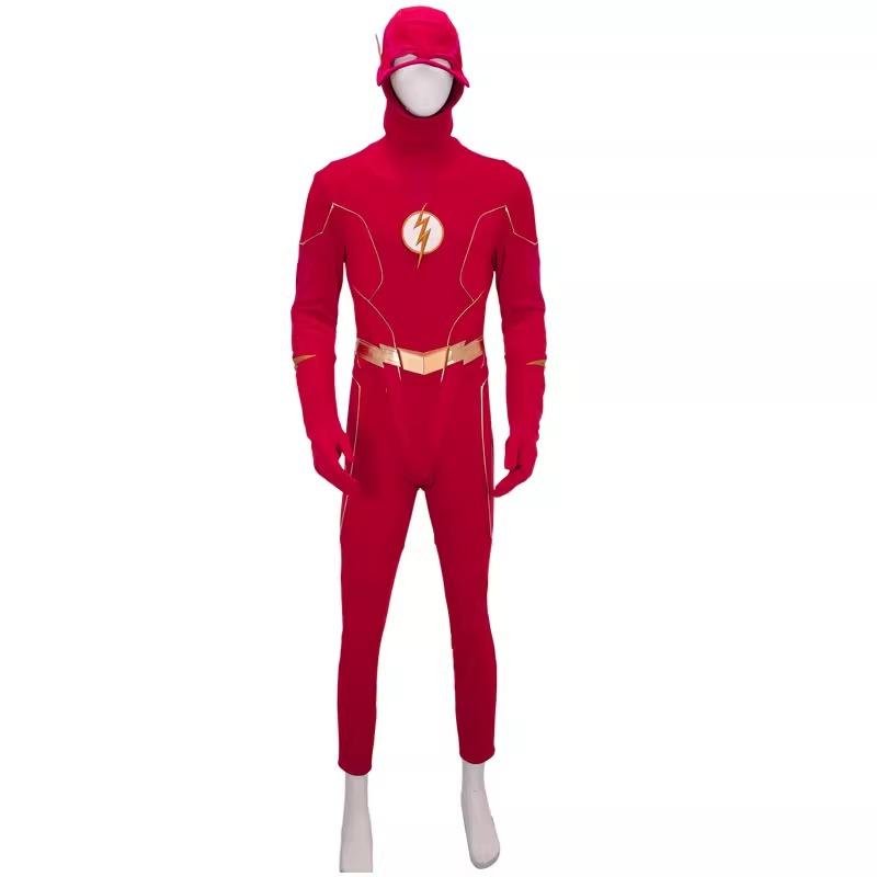 Custom Made Flash 8 Barry Allen Cosplay Costume (1)