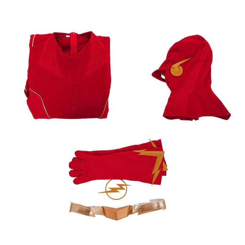 Custom Made Flash 8 Barry Allen Cosplay Costume (5)