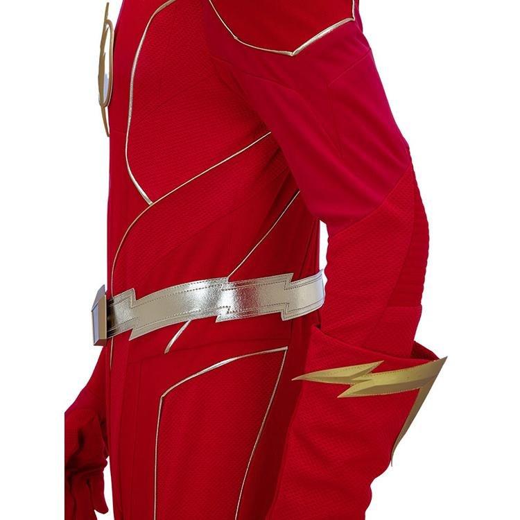 Custom Made Flash 8 Barry Allen Cosplay Costume (7)