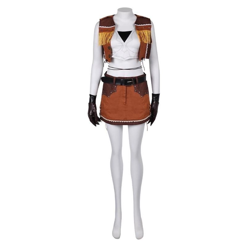 Custom Made Game Final Fantasy VII Tifa Lockhart Cosplay Costume Cowboy
