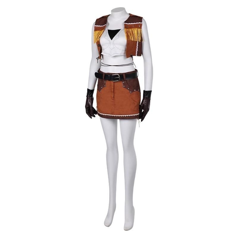 Custom Made Game Final Fantasy VII Tifa Lockhart Cosplay Costume Cowboy