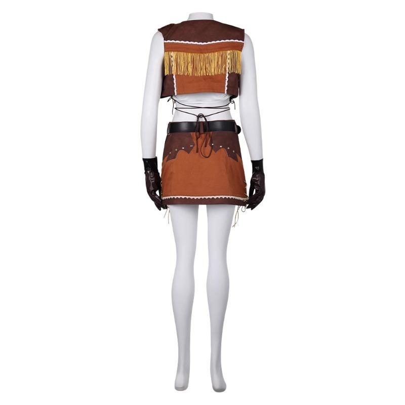 Custom Made Game Final Fantasy VII Tifa Lockhart Cosplay Costume Cowboy (3)