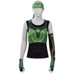 Custom Made Game Green Valorant Skye Cosplay Costume Vest