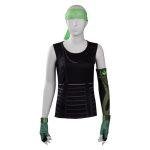 Custom Made Game Green Valorant Skye Cosplay Costume Vest (1)