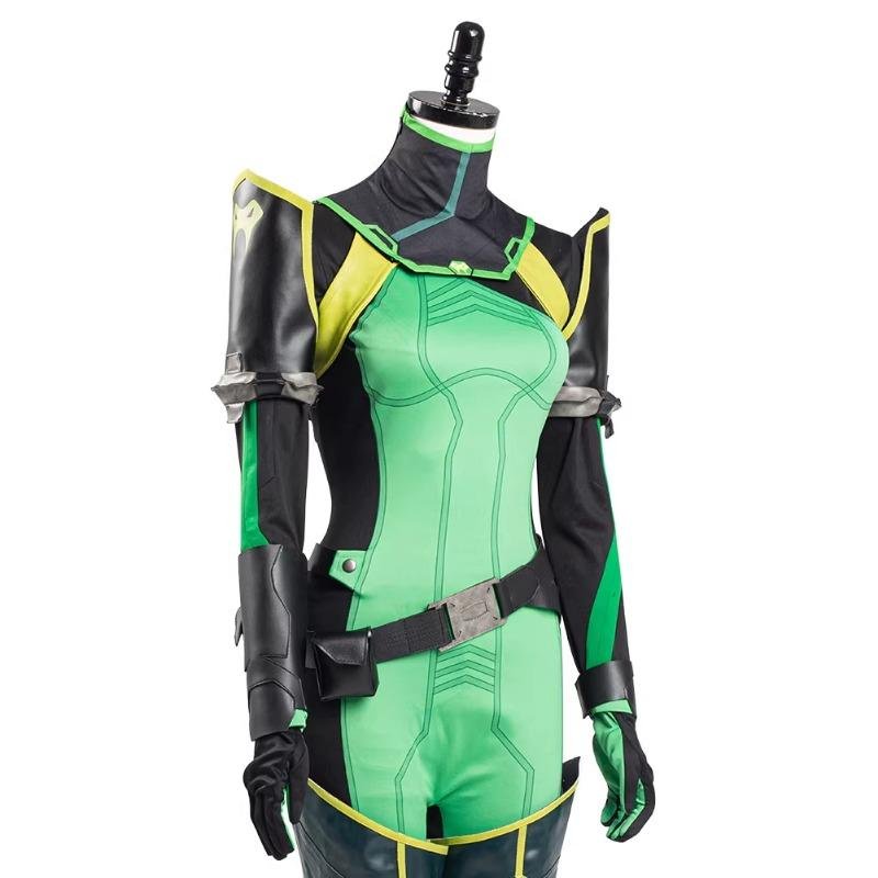 Custom Made Game Valorant Viper Cosplay Costume Jumpsuit (7)