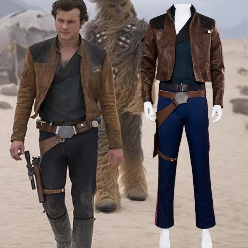 Custom Made Movie Han Solo Cosplay Story Costume with Holster