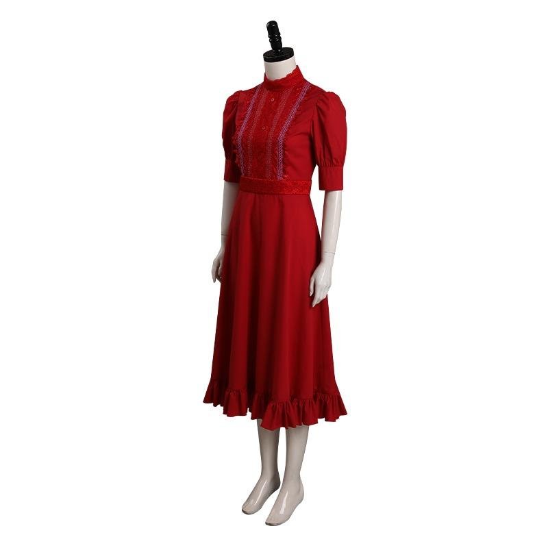 Custom Made Pearl Cosplay Costume Disguise for Adult Women Red Dress (5)