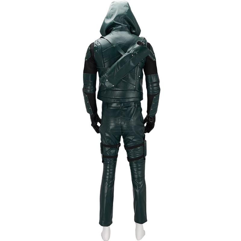 Custom Made The Arrow Season 5 Oliver Queen Cosplay Costume (3)