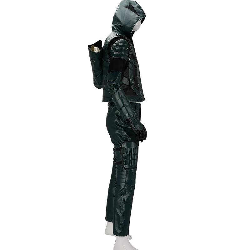 Custom Made The Arrow Season 5 Oliver Queen Cosplay Costume (4)