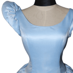 Movie Cinderella Princess Dress Fantasy Cosplay Costume Adult Women Blue Party Dance Dress (5)