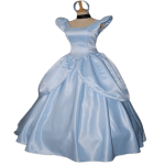 Movie Cinderella Princess Dress Fantasy Cosplay Costume Adult Women Blue Party Dance Dress (5)