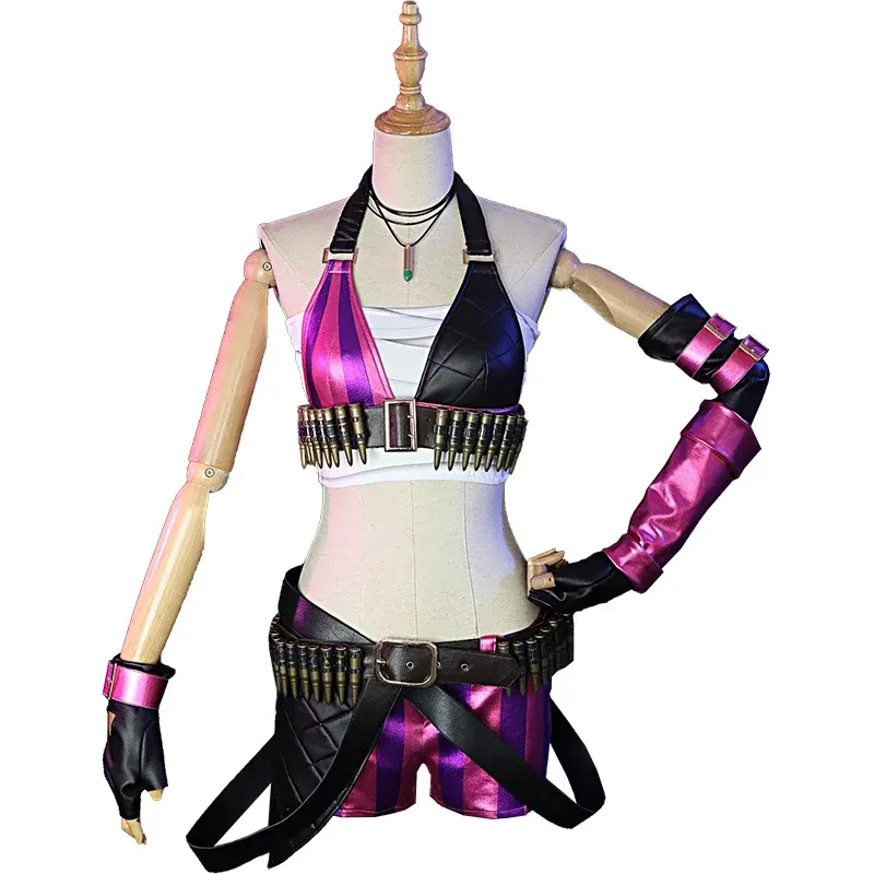 LoL Jinx Skin Cosplay Costume Outfits (1)