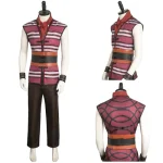 Custom Made One Piece The Clown Buggy Striped Cosplay Outsuits (1)