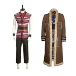 Custom Made One Piece The Clown Buggy Striped Cosplay Outsuits (1)