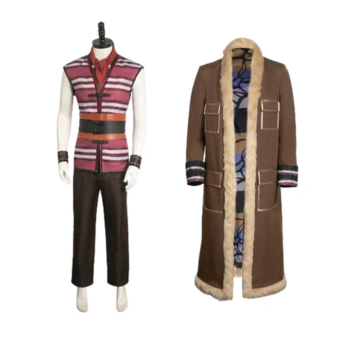 Custom Made One Piece The Clown Buggy Striped Cosplay Outsuits (5)