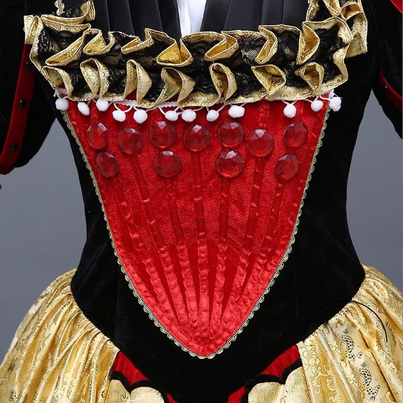 Custom Made Disney Alice Queen Dress The Red Queen of Hearts Alice in Wonderland Dress (3)