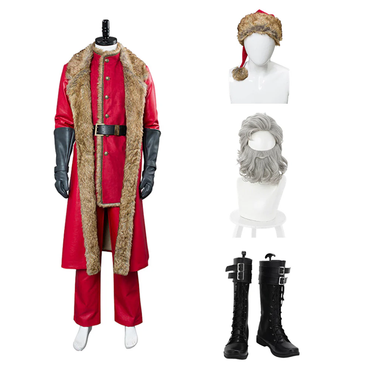 Custom Made The Christmas Chronicles Santa Claus Père Noël Cosplay Costume Red