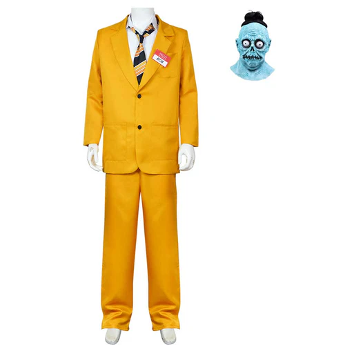 Custom Made Beetlejuice 1989 Shrinker Shrunken Head Bob Yellow Outfit (1)