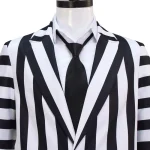 Custom Made Beetlejuice Adam Costume Adam Maitland Cosplay Adam Black and White Stripes Suit (2)