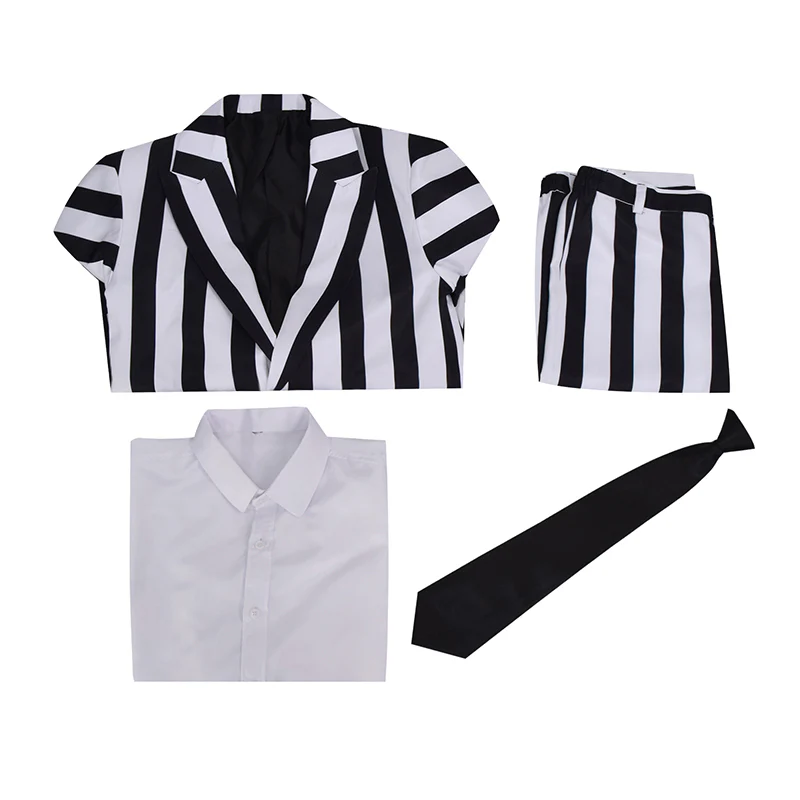Custom Made Beetlejuice Adam Costume Adam Maitland Cosplay Adam Black and White Stripes Suit (6)
