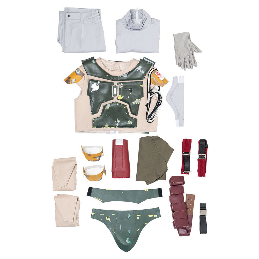 Boba Fett Bounty Hunter Uniform Manda Combat Armor Cosplay (4)