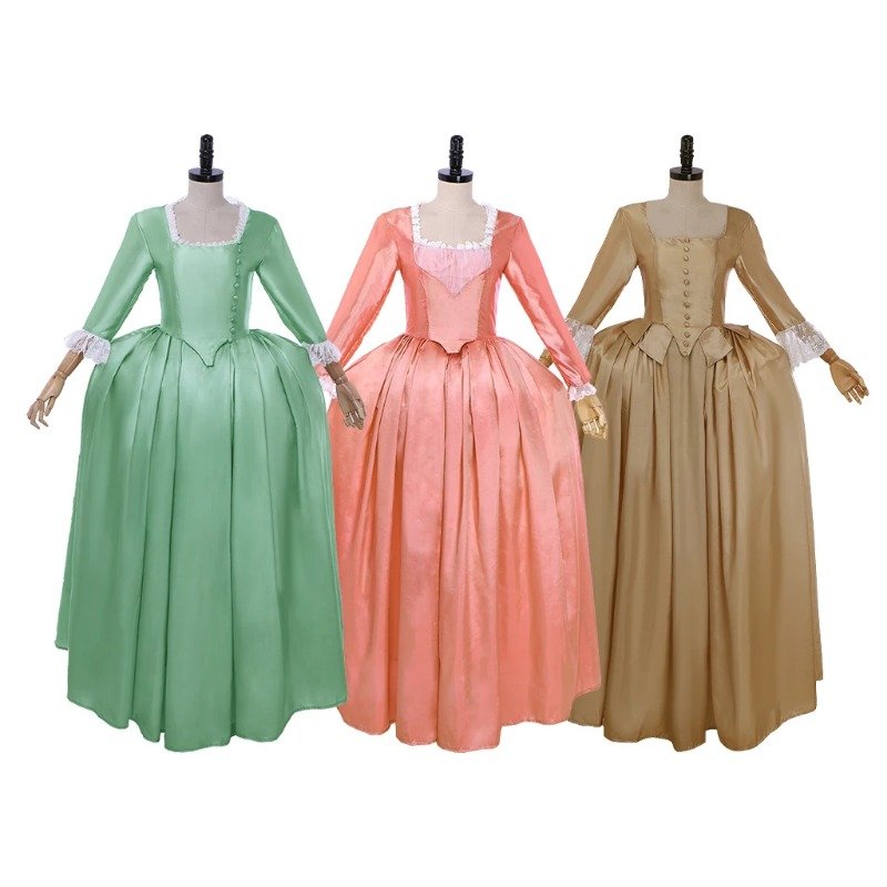 Opera Musical Hamilton Peggy Elizabeth Angelica Cosplay Ball Gown Dresses