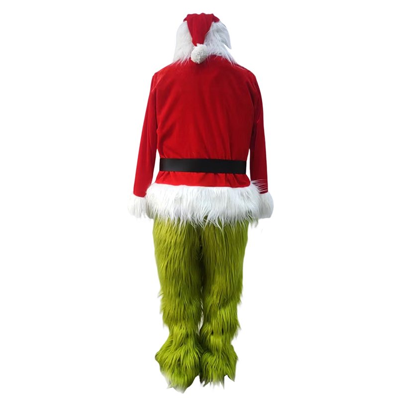 Custom Santa Claus Suits Adult for Christmas Green Santa Claus Costume (3)