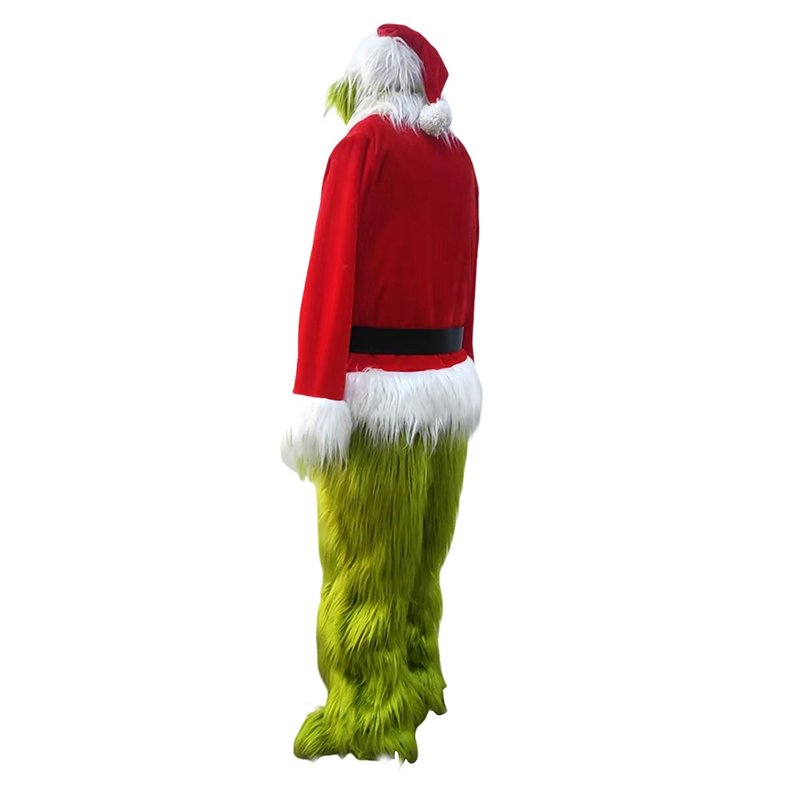 Custom Santa Claus Suits Adult for Christmas Green Santa Claus Costume (5)