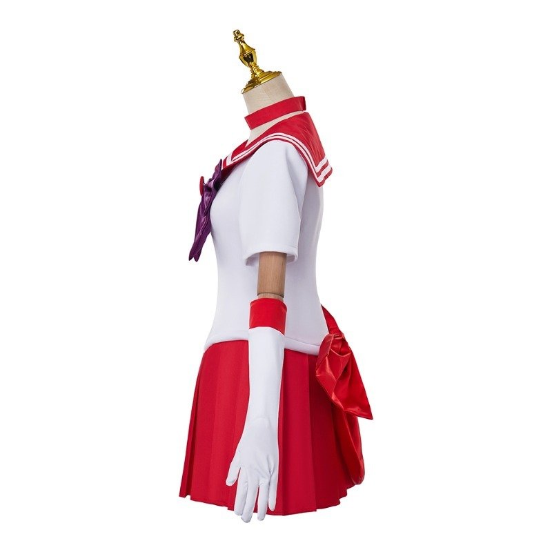 Custom Anime Sailor Moon Hino Rei Cosplay Dress JK Uniform