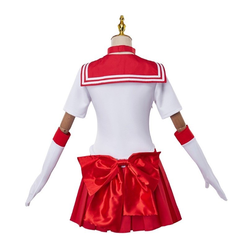 Anime Sailor Moon Hino Rei Cosplay Dress (3)