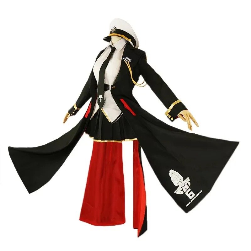 Azur Lane Enterprise B Cosplay Costume No.B Black Uniform