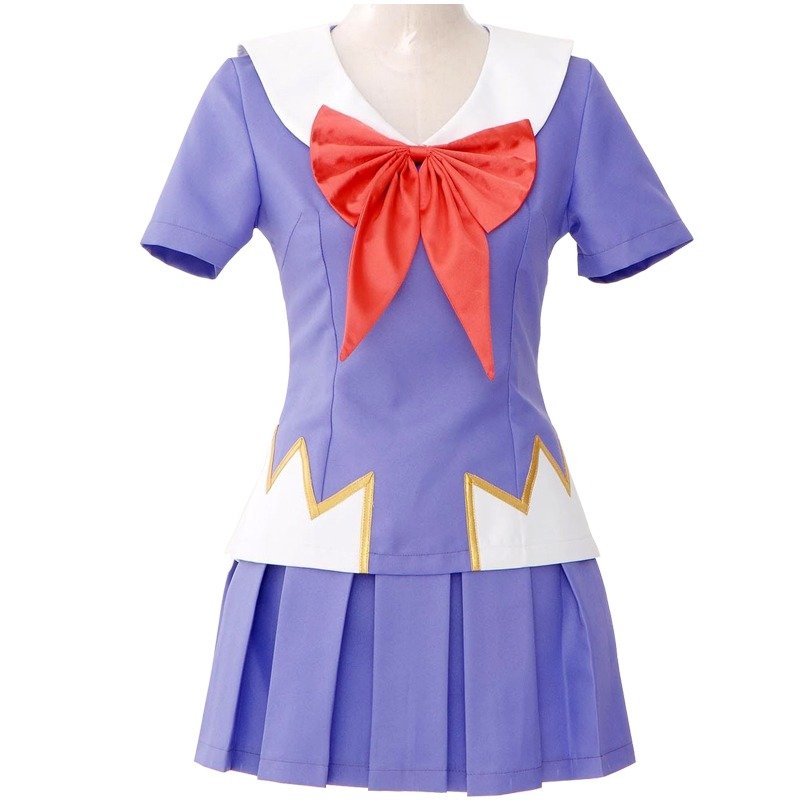 Custom Future Diary Mirai Nikki Yuno Gasai Cosplay Dress (4)