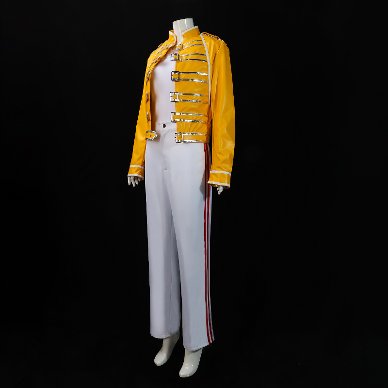 Custom Queen Lead Vocals Freddie Mercury Cosplay Costume (3)