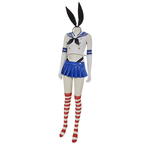 Kantai Collection Shimakaze Cosplay Sailor Dress