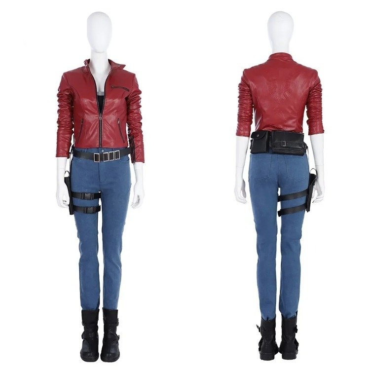 Custom Made Game RE2 Claire Redfield Cosplay Costume