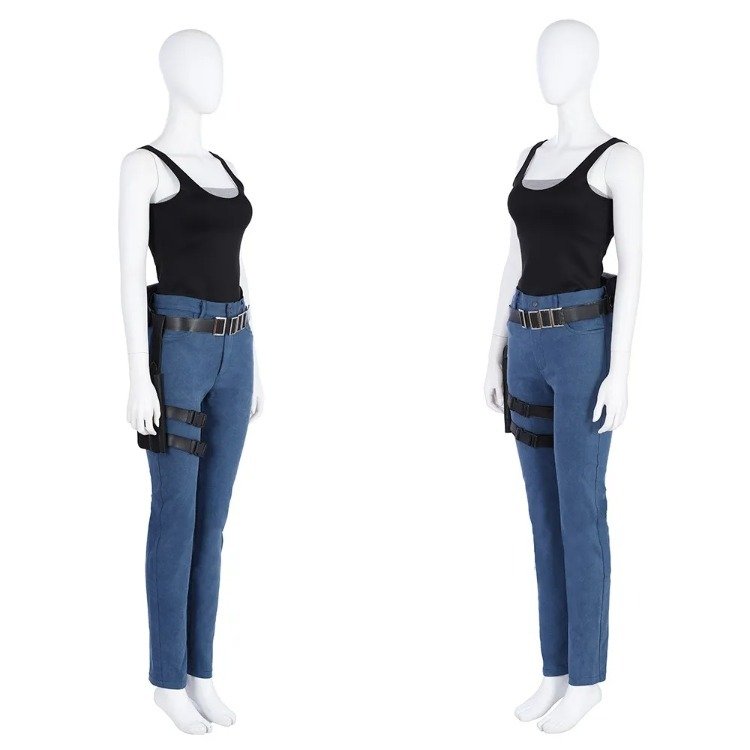 Custom Made Game RE2 Claire Redfield Cosplay Costume (10)