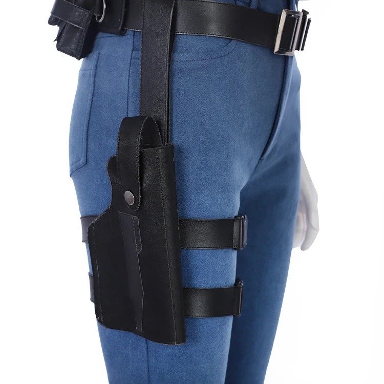 Custom Made Game RE2 Claire Redfield Cosplay Costume (13)