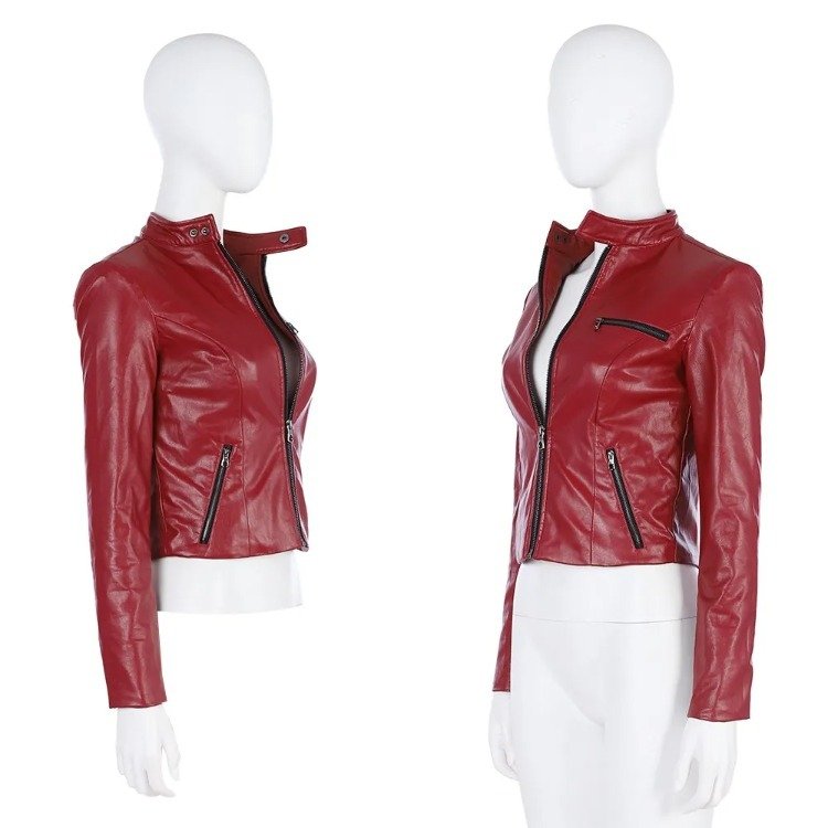 Custom Made Game RE2 Claire Redfield Cosplay Costume (9)