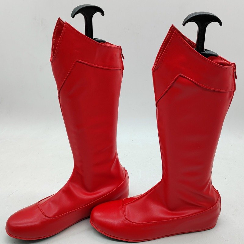 Custom Made Red Boots Cosplay Super Cosplay Shoes (5)